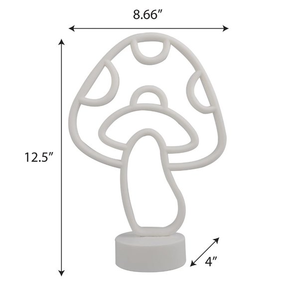 NIB Mushroom Trippy Red & Yellow LED Neon Accent Light Decorative Lamp - Picture 5 of 6